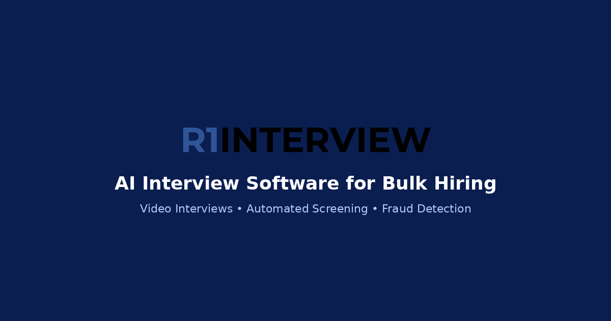 Campus recruitment software bulk hiring tool — R1Interview blog